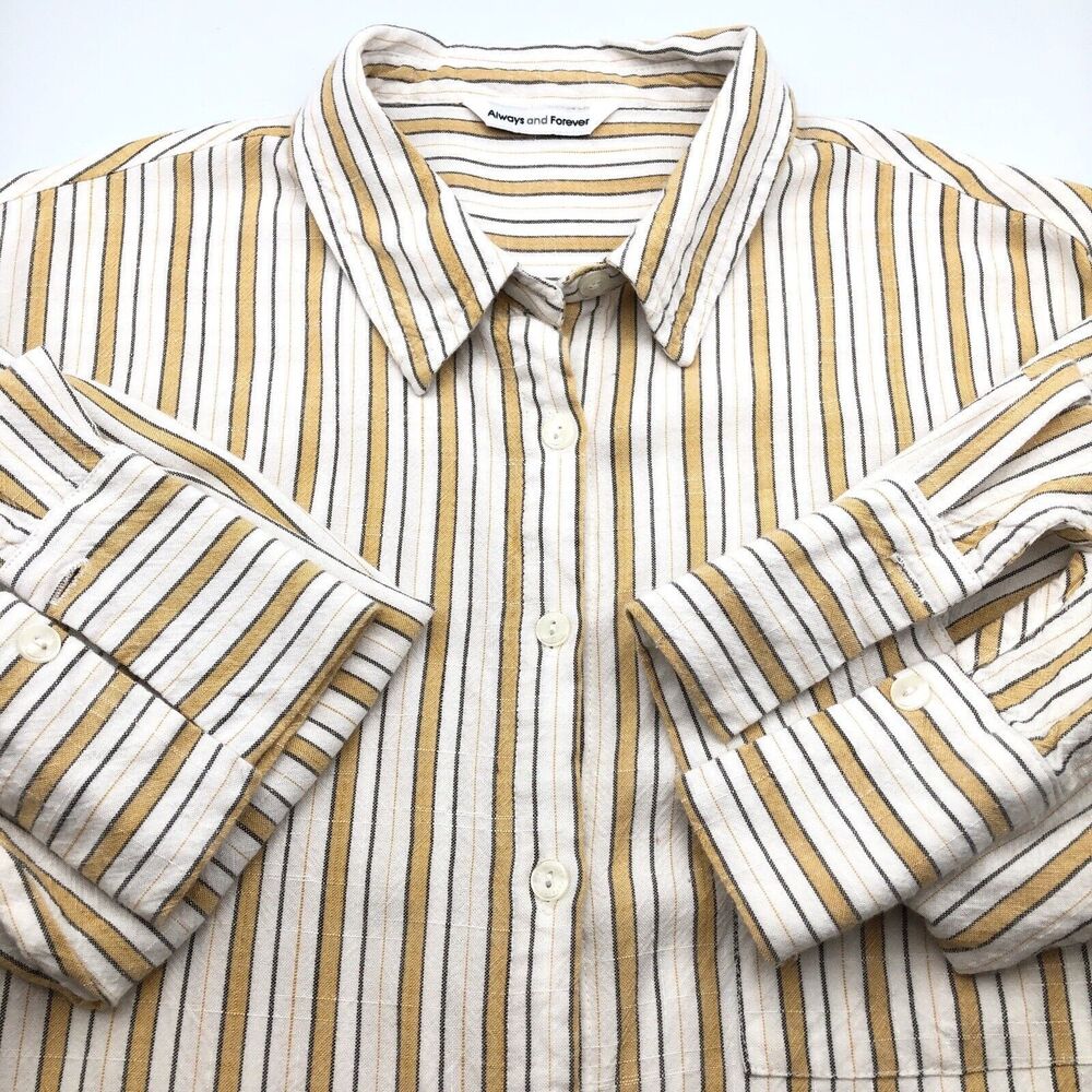 Always And Forever Super Soft Button Up Top Multi… - image 2